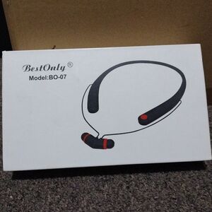 Best Only Wireless Neckband Headphones - Black and Red